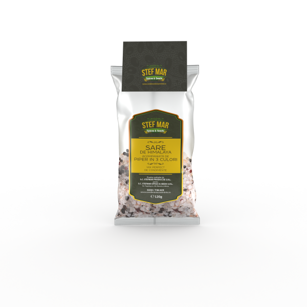 Sare Himalaya + Piper 3 culori 120g